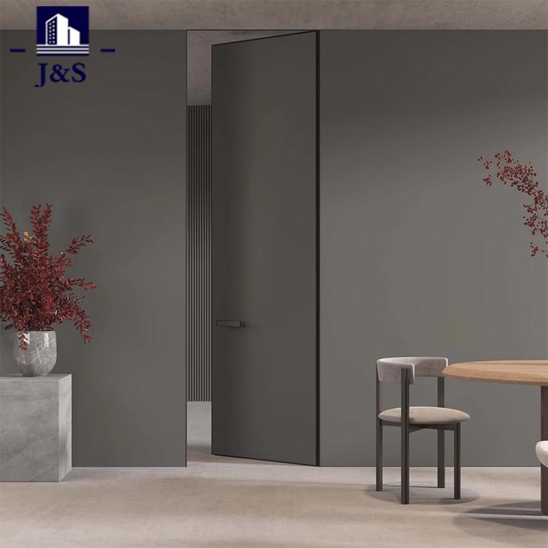 ปรับแต่งประตูที่มองไม่เห็นแบบเรียบง่ายไร้กรอบ