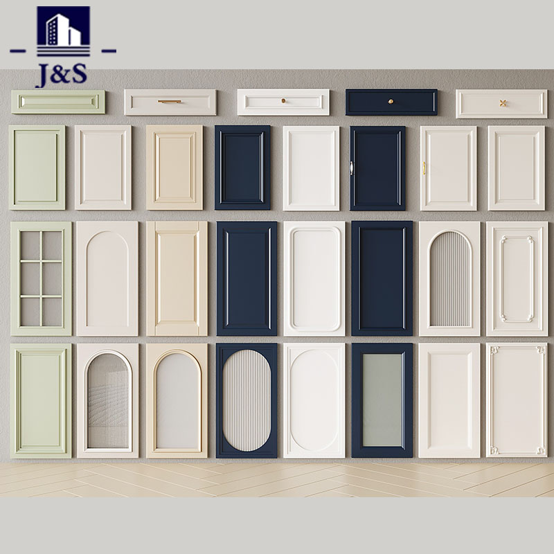 ขายด่วน Lacquer Vinyl Pvc Melamine PET ประตูห้องครัว